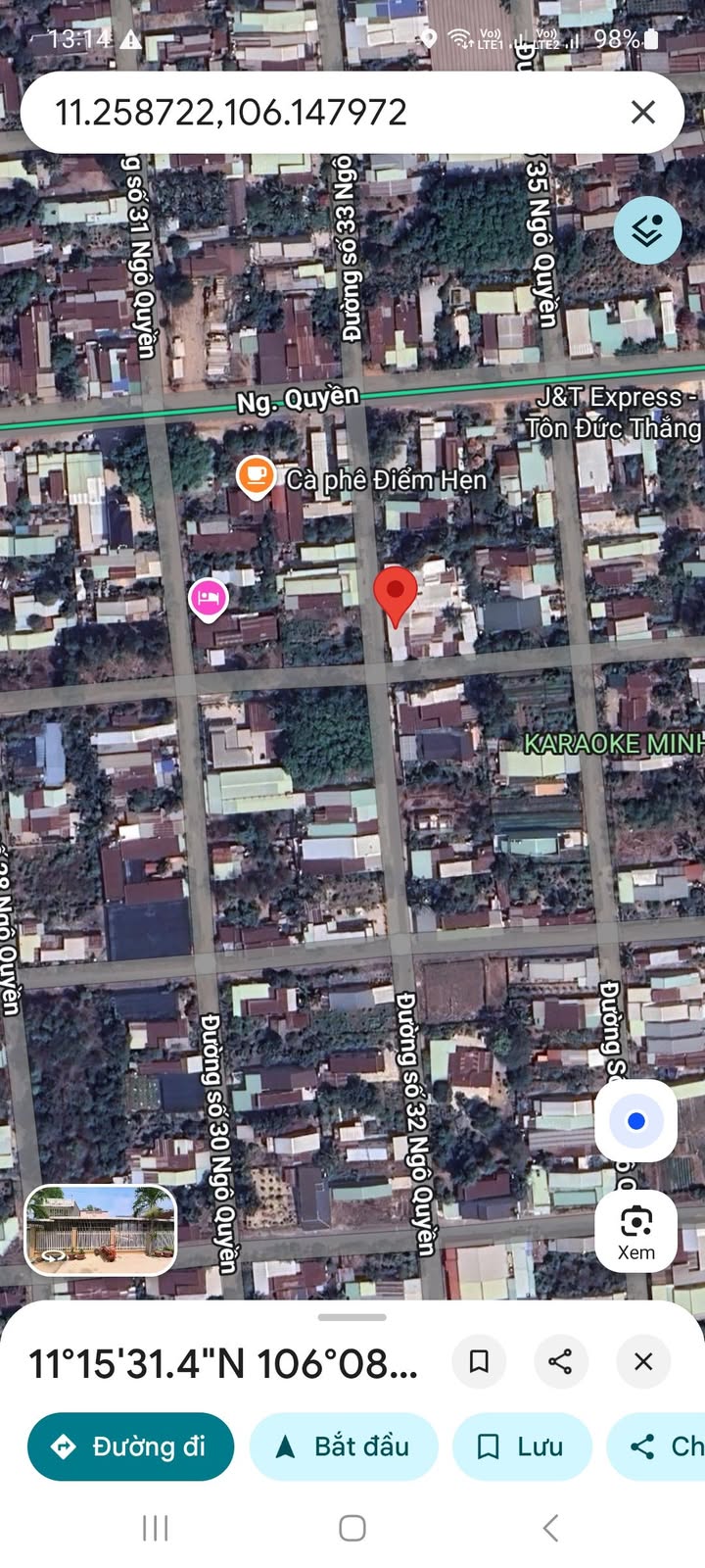 Đất thổ cư Hẻm 32 Ngô Quyền, Trường Tây 117m² giá 135 triệu - Cơ hội đầu tư hấp dẫn!