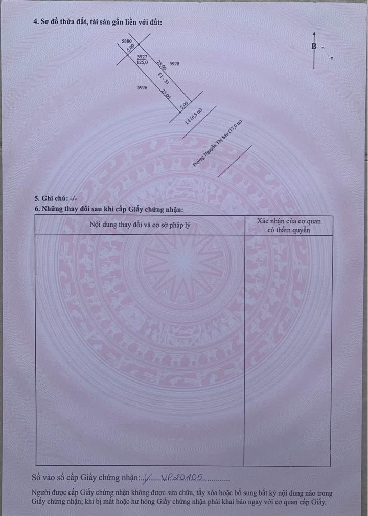 Đất nền F1-81 đường Nguyễn Thị Sáu, 125m² giá 4,2 tỷ - Pháp lý rõ ràng, thương lượng tốt!