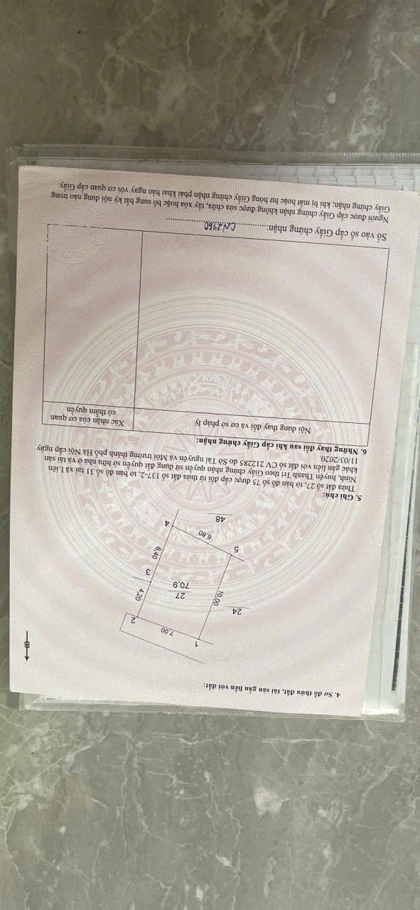 Bán đất Ngọc Hồi 71m² giá 5 tỷ - Tặng nhà 2,5 tầng cũ