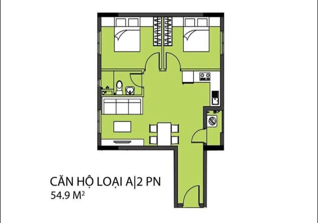 Căn hộ Topaz Celadon City Q. Tân Phú 55m² giá 3 tỷ - View thoáng mát quanh năm!