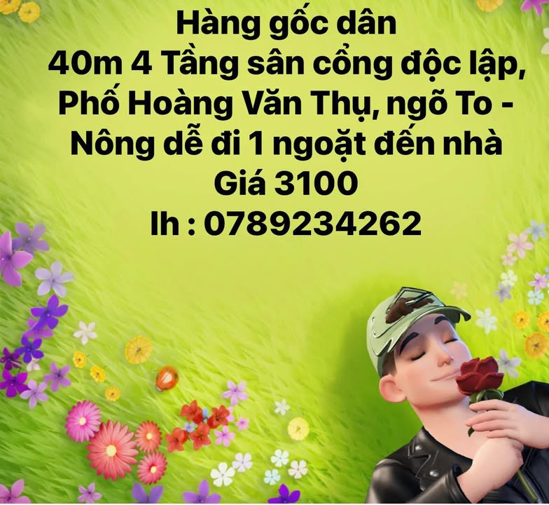 Nhà phố Hoàng Văn Thụ 40m² giá 3.1 tỷ - Sân cổng độc lập, tiện nghi