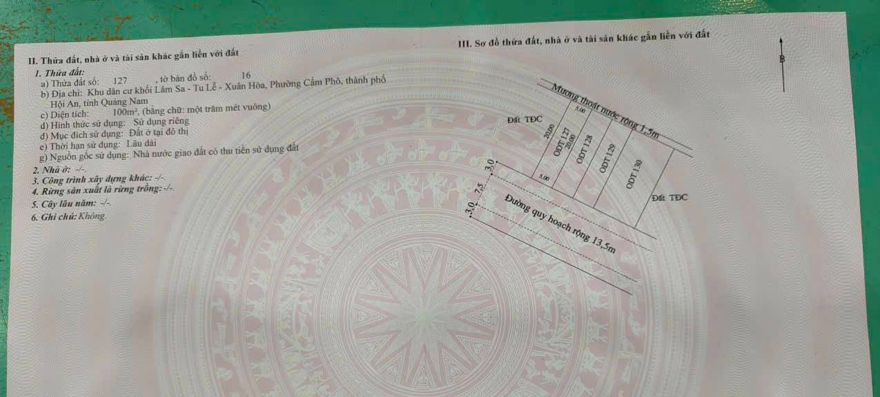 Đất nền chính chủ tại Hội An 100m² giá 5.299 tỷ - Đầu tư sinh lời bền vững!