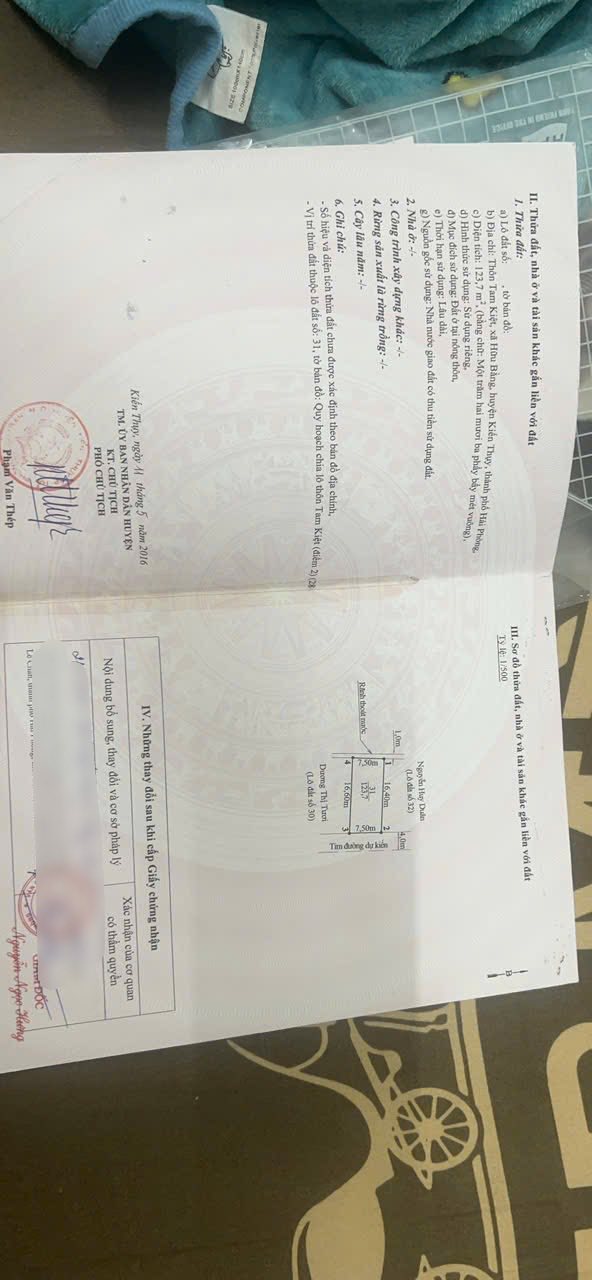 Đất nền Hữu Bằng, Kiến Thụy 123.7m² giá 2.6 tỷ - Sổ đỏ chính chủ!