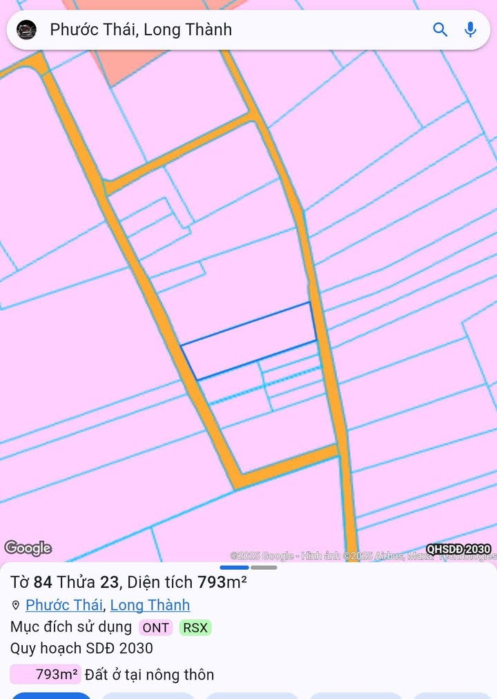 Đất nền Phước Thái Long Thành 793m² giá 6.8 tỷ - Tiềm năng phát triển vượt trội