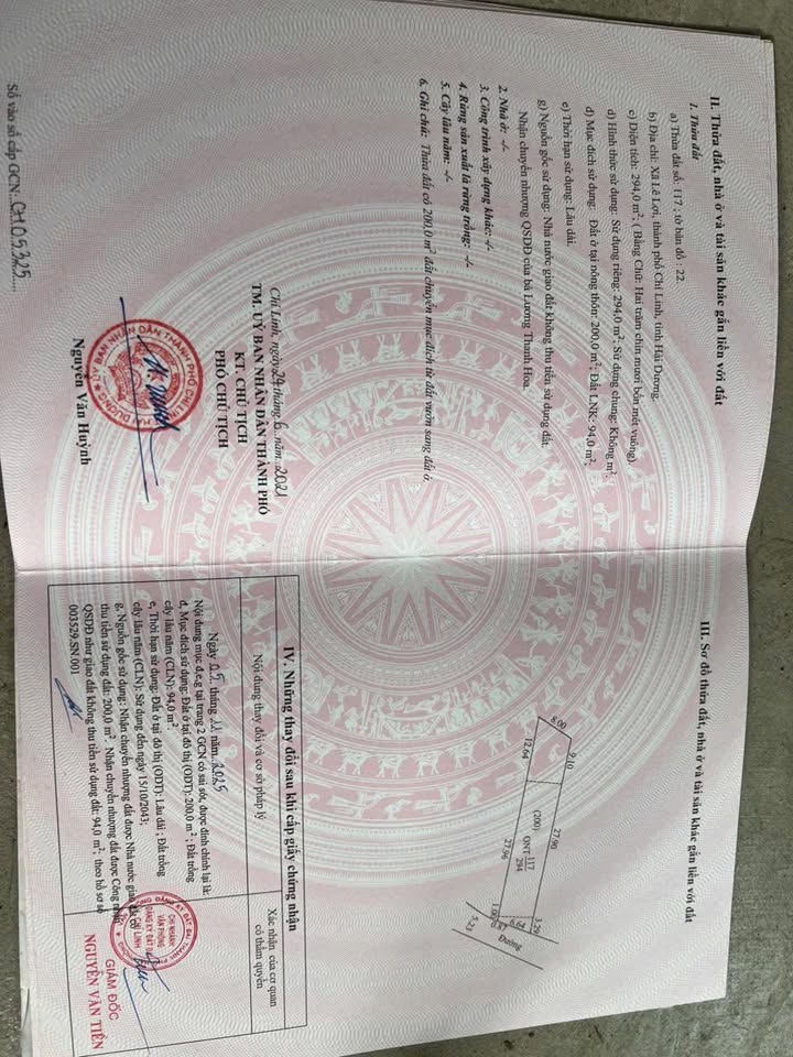 Đất nền Lê Lợi, Chí Linh 294m² giá 1.05 tỷ - Cơ hội đầu tư hấp dẫn!