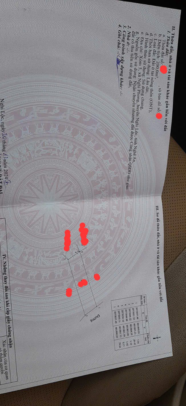 Đất ở xã Nghi Phong, huyện Nghi Lộc 200m² giá 2.5 tỷ - Cơ hội đầu tư hấp dẫn!