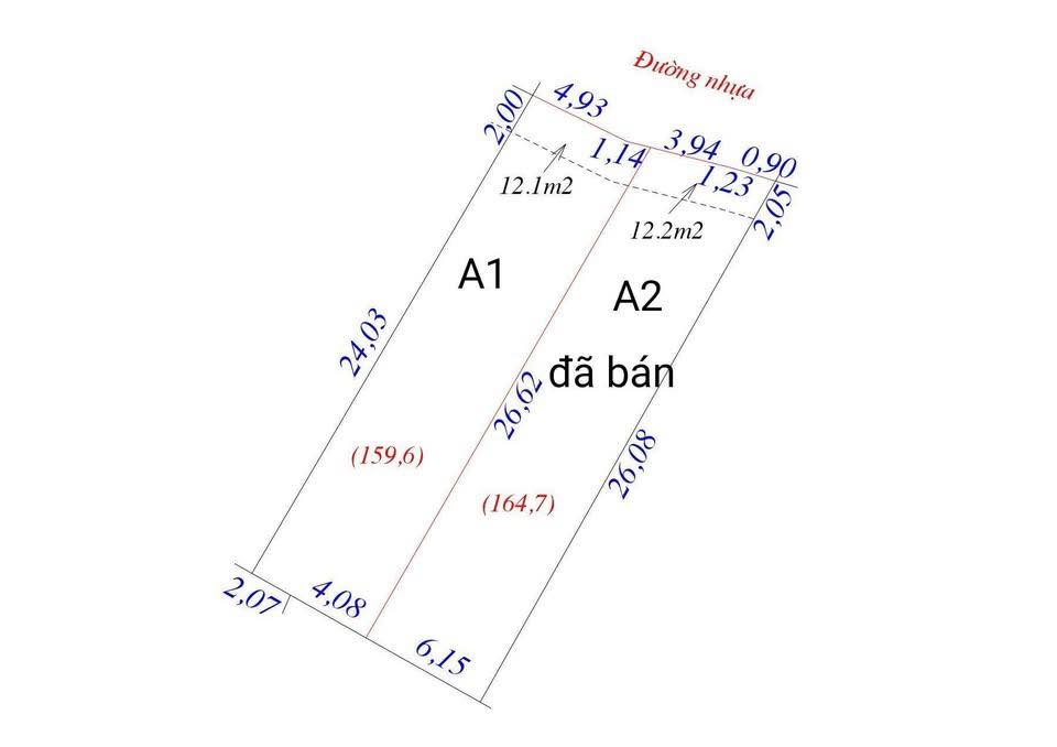 Đất nền Nghi Mỹ 159m² giá thỏa thuận - Cách trường cấp 3 Nghi Lộc 2 chỉ 150m!