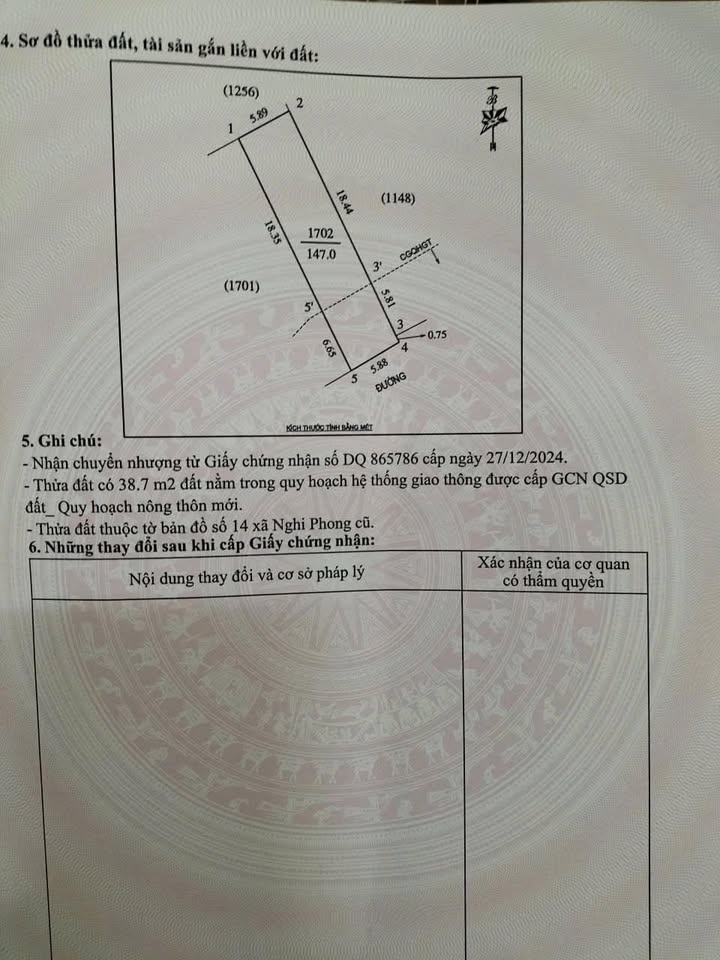 Đất Nghi Phong 147m² giá 2 tỷ - Cơ hội đầu tư sinh lời ngay!