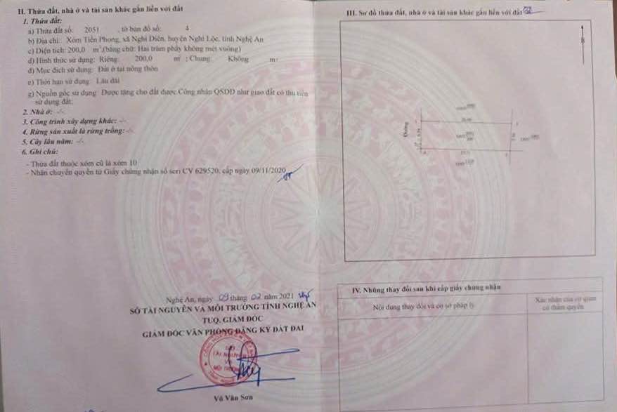 Đất nền Nghi Diên 200m² giá thỏa thuận - Đầu tư sinh lời bền vững!