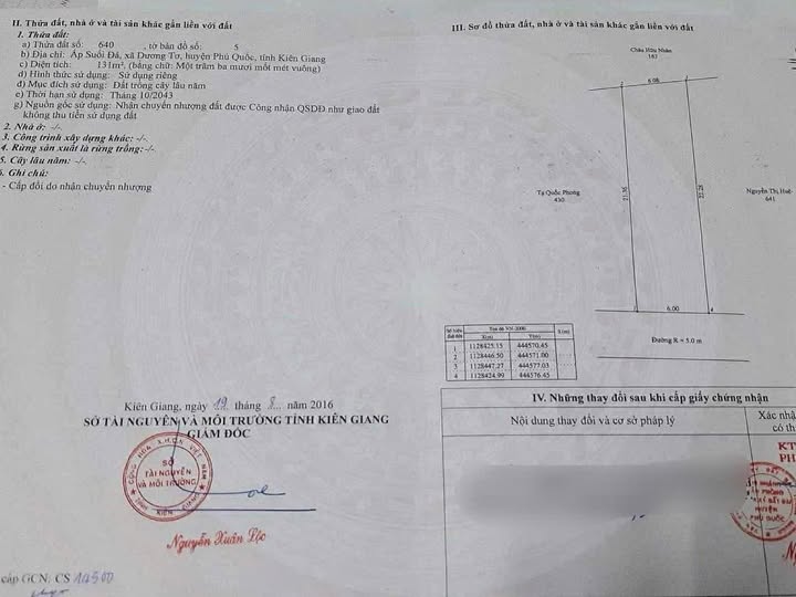 Đất nền Dương Tơ Phú Quốc 131m² giá tốt - Sổ hồng riêng, xây dựng ngay!