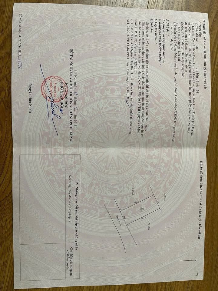 Đất nền Hoài Đức 120m² giá 11 triệu/m² - Đầu tư sinh lời ngay!