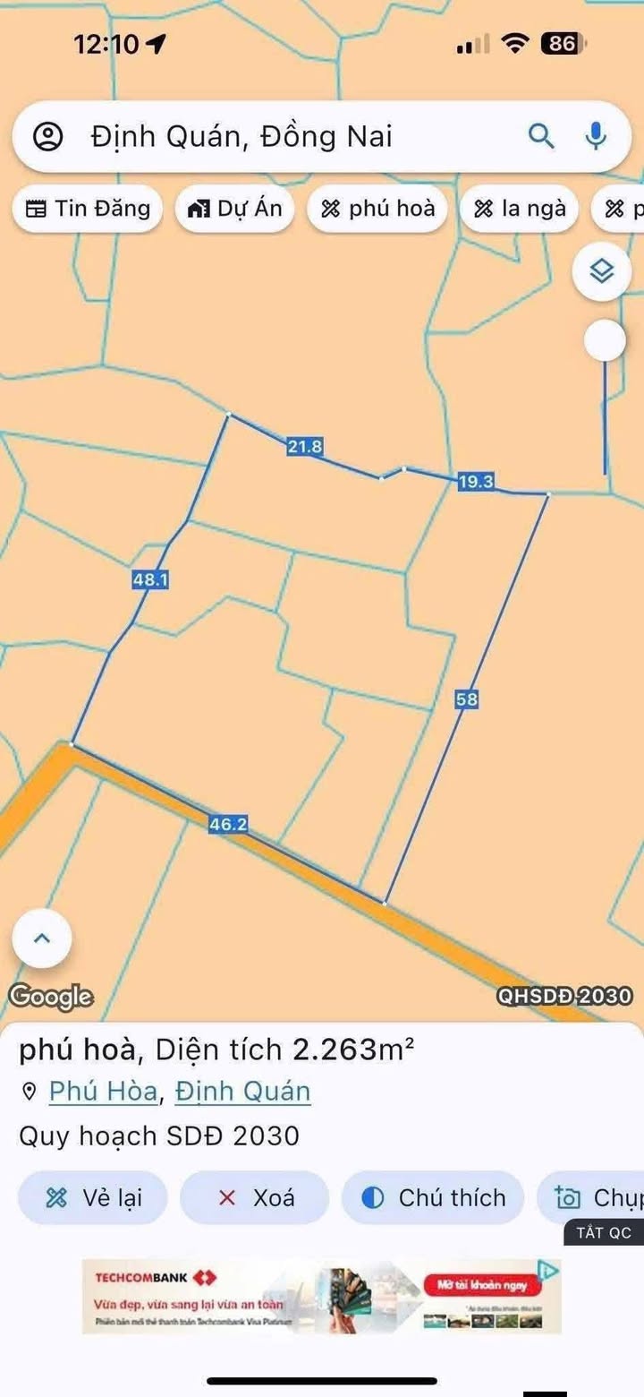 Đất Phú Hòa, Định Quán, Đồng Nai 8000m² giá 899 triệu - Mặt tiền rộng, xe hơi vào tận nơi!