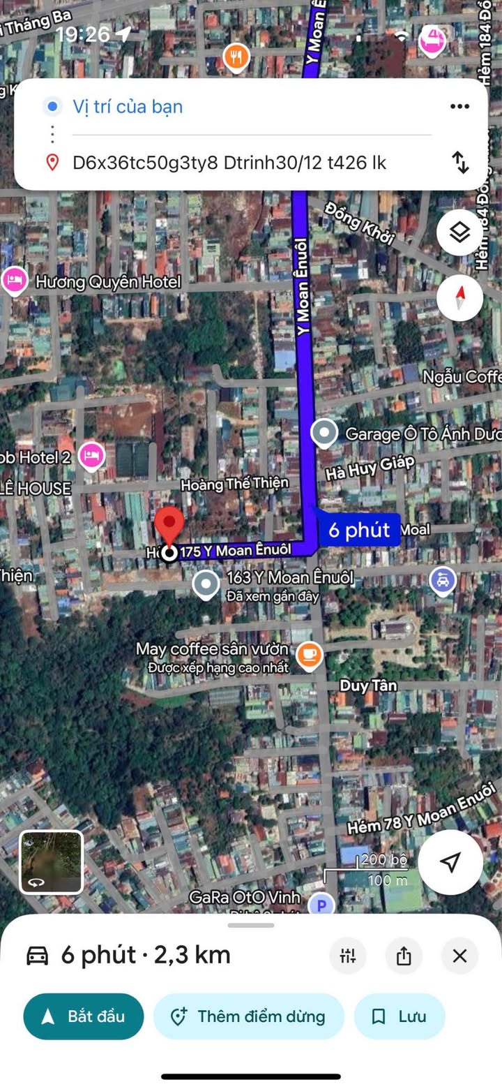 Đất thổ cư hẻm 175 Ymoal Tân Lợi 216m² giá 3.85 tỷ - Bớt lộc cho khách thiện chí!