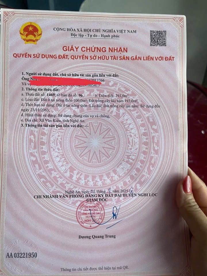 Đất Nghi Văn 300m² giá chỉ 400 triệu - Sổ đỏ chính chủ!