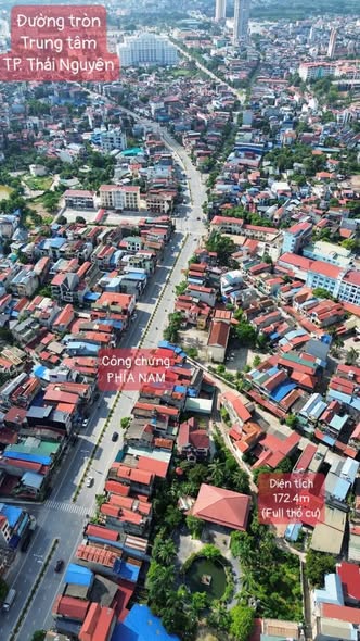 Đất thổ cư Phan Đình Phùng Thái Nguyên 172m² giá 5.677 tỷ - Đầu tư biệt thự lý tưởng!