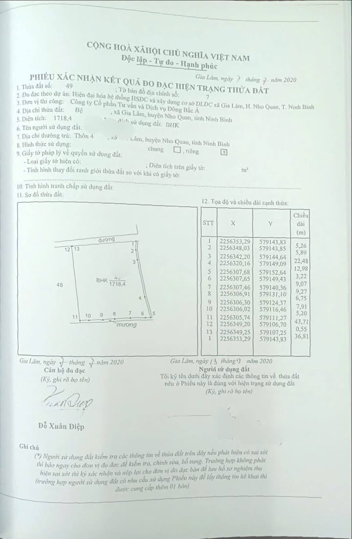 Đất thổ cư 1800m² thôn 4 Gia Lâm, giá 440 triệu - Đầu tư sinh lời ngay!