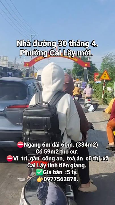 Nhà cấp 4 đường 30 tháng 4 Cai Lậy 334m² - Giá thỏa thuận hấp dẫn!