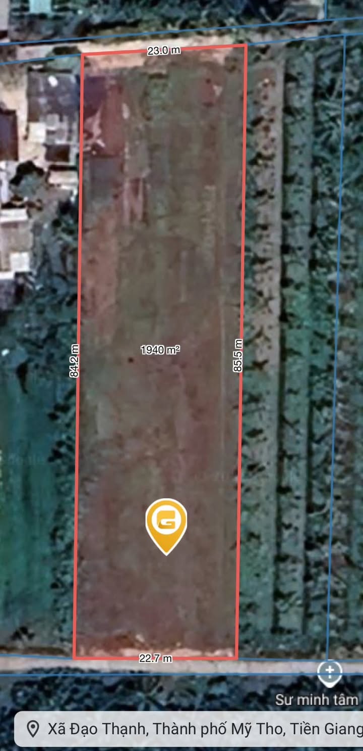 Đất thổ cư 2 mặt tiền Đạo Thạnh, Mỹ Tho 1876m² giá 7 tỷ - Đầu tư sinh lời ngay!