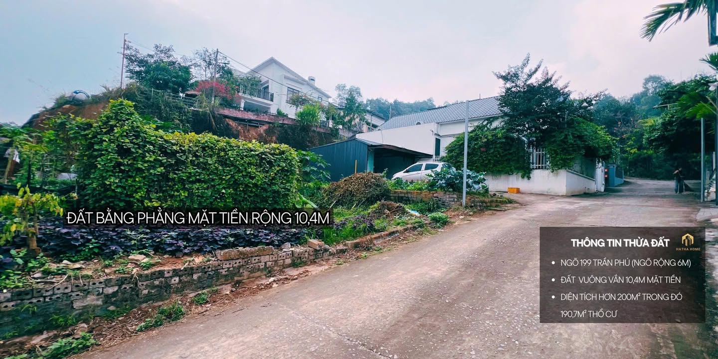 Đất thổ cư Lõi Thành Phố Yên Bái 200m² giá 2.x tỷ - Cơ hội đầu tư tuyệt vời!