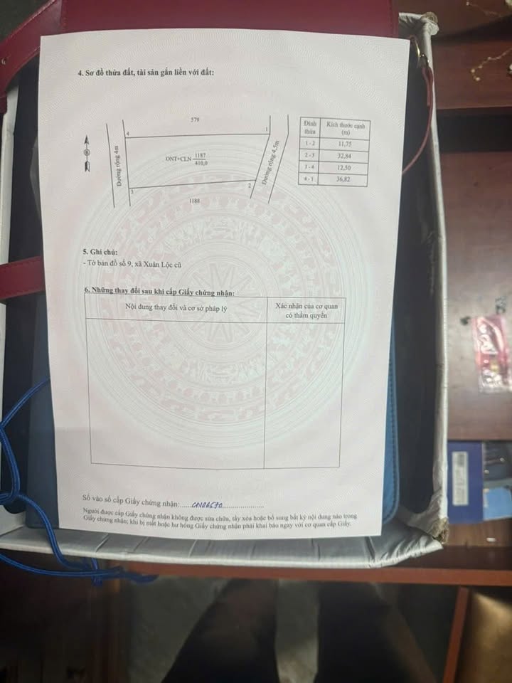 Đất nền xã Xuân Lộc, huyện Hậu Lộc 837m² giá 1 tỷ - Cơ hội đầu tư hấp dẫn!