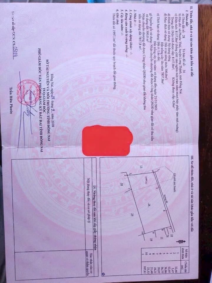 Đất nền Phước Thái Long Thành 8100m² giá 22 tỷ - Cơ hội đầu tư sinh lời lớn!