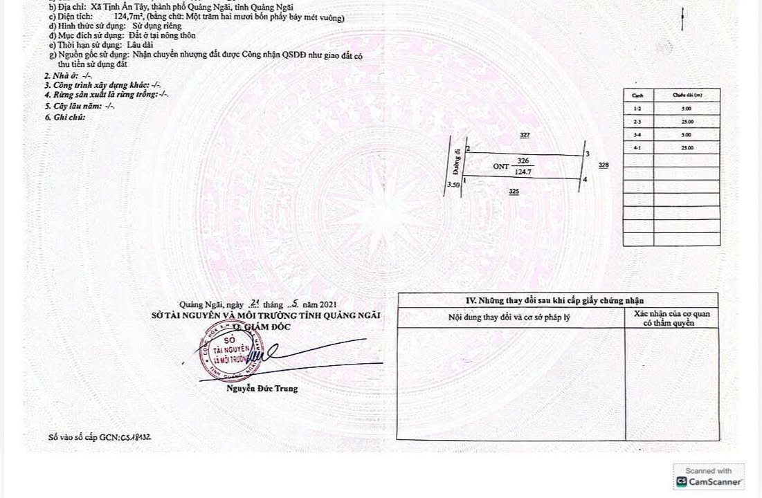 Bán đất hẻm Võ Nguyên Giáp, Tịnh Ấn Tây 125m² giá 690 triệu - Pháp lý rõ ràng!