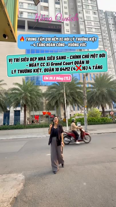 Nhà phố 4 tầng tại Xi Grand Court Quận 10, 64m² giá 20 tỷ - Vị trí vàng cho văn phòng!