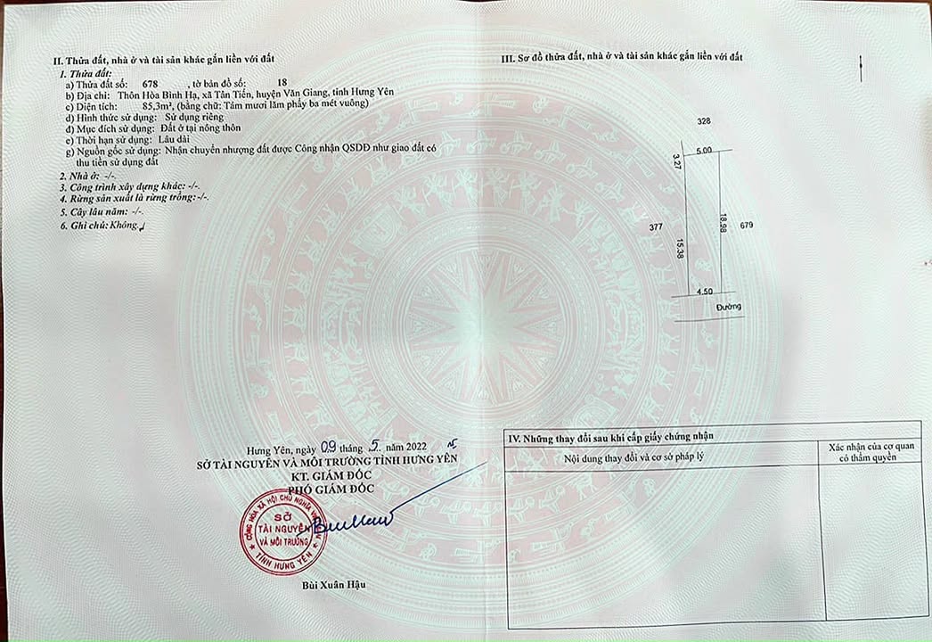 Lô đất Tân Tiến, Văn Giang, Hưng Yên 85m² giá 2 tỷ - Đầu tư sinh lời ngay!