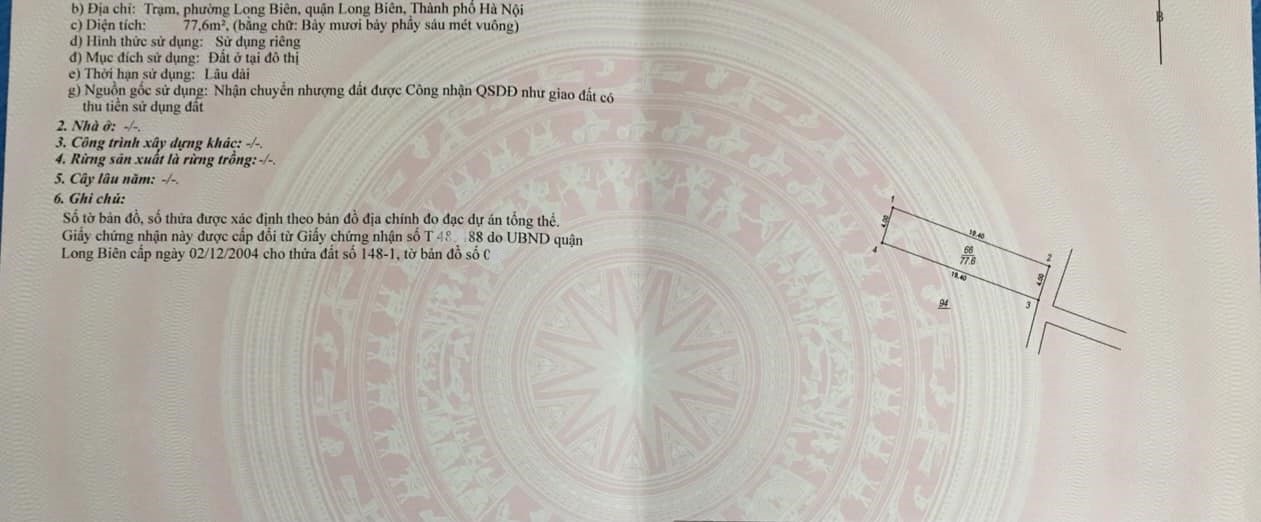 Đất lô góc Phố Trạm Long Biên 78m² giá 4.5 tỷ - Cơ hội đầu tư tuyệt vời!