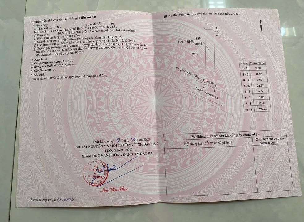 Đất nền Phường Ea Kao 150m² giá 700 triệu - Mặt tiền đường nhựa 8m, kinh doanh thuận lợi!