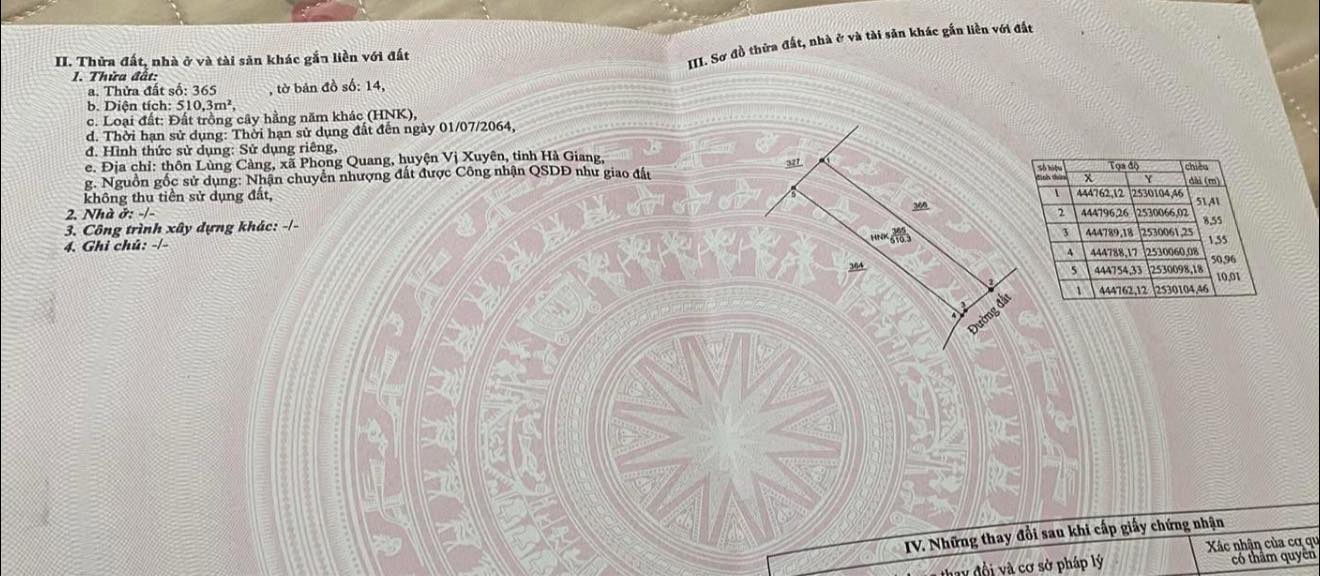 Đất thổ cư Vị Xuyên 500m² chỉ 400 triệu - Cơ hội đầu tư vàng!