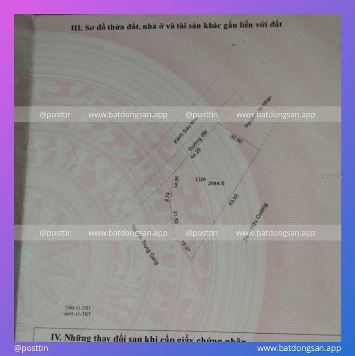 Đất lúa Phường Mỹ Thới - Long Xuyên 2.645m² - Cơ hội đầu tư hấp dẫn!