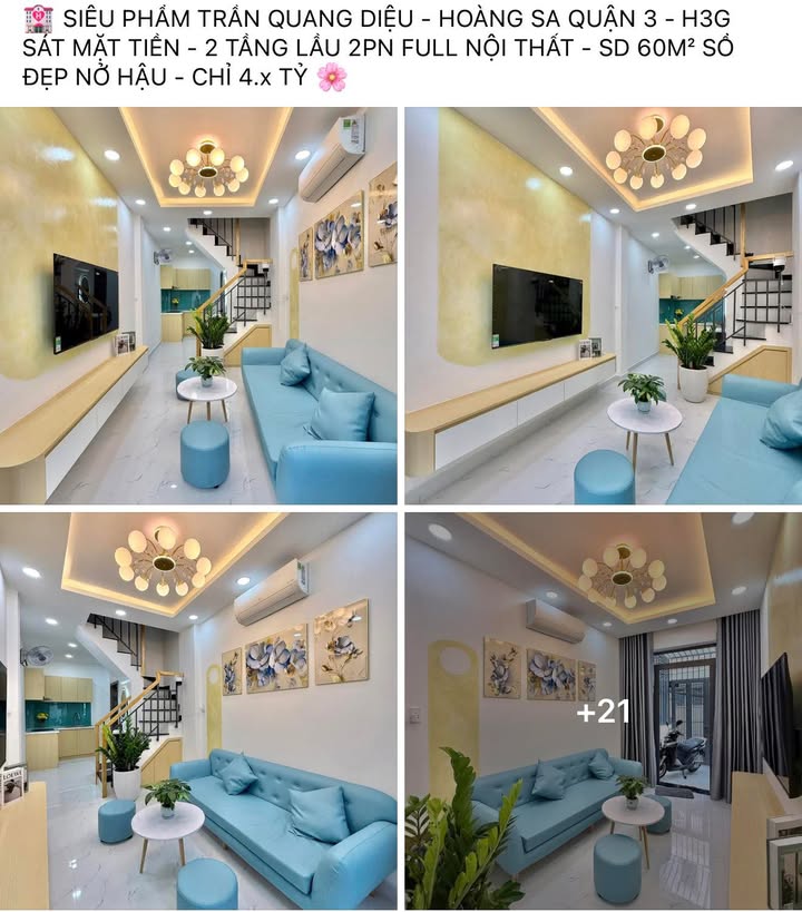 Nhà phố Trần Quang Diệu, Quận 3, 60m² giá 4 tỷ - Đầu tư sinh lời nhanh chóng!