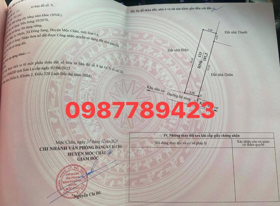 Đất nền TDP Tự Nhiên, Mộc Sơn 180m² giá 2.896 tỷ - Đầu tư sinh lời ngay!