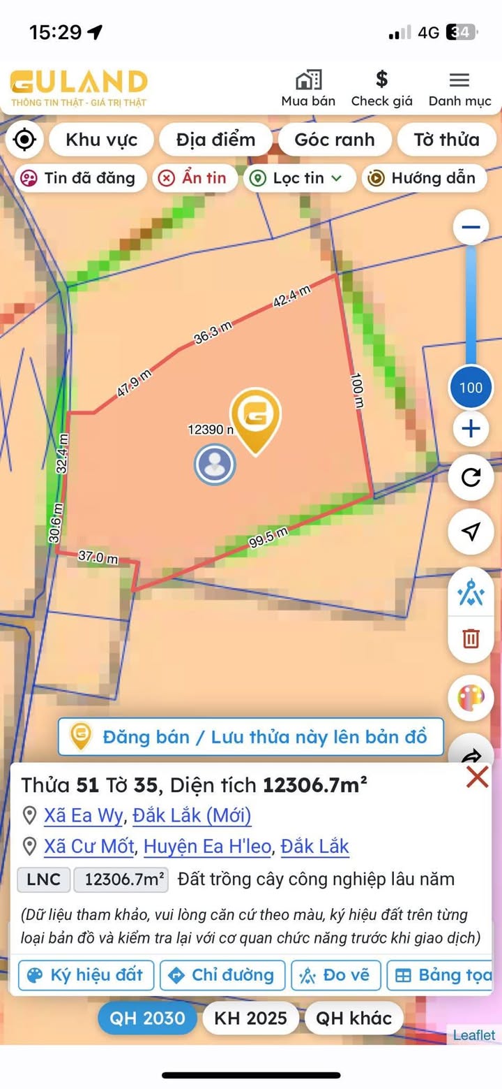 Farm 12000m² xã Ea H'leo giá 7.92 tỷ - Đất đẹp, gần chợ!