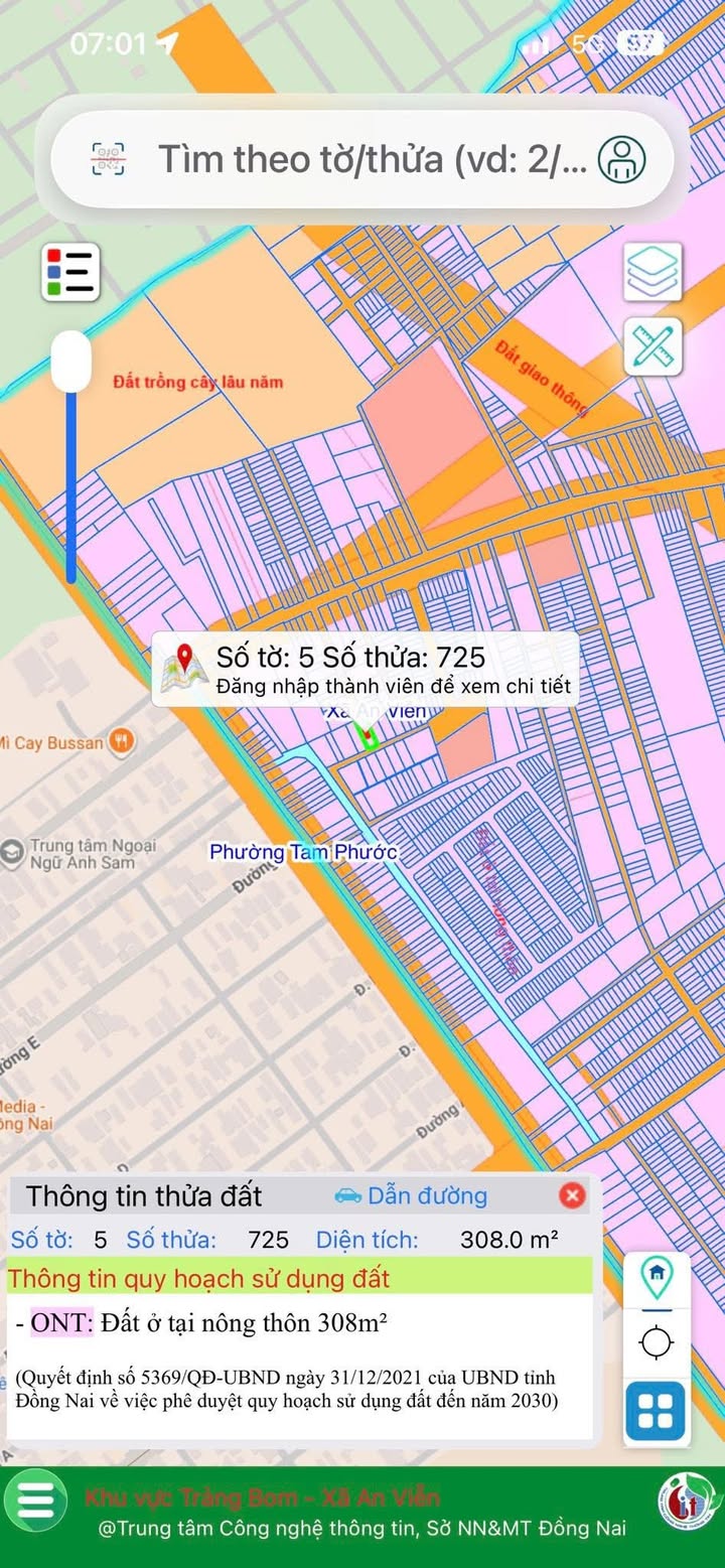 Đất nền An Viễn Trảng Bom 310m² giá 2.6 tỷ - Vị trí tiềm năng sinh lời!