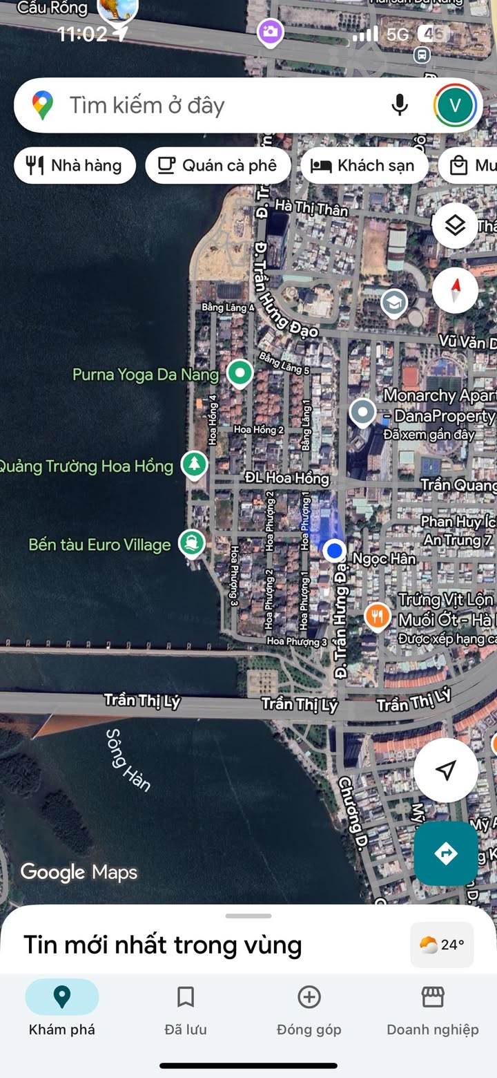 Cho thuê mặt bằng Tầng 1 và Tầng 2 tại Trần Hưng Đạo, Đà Nẵng - Diện tích 600m², giá 110 triệu/tháng