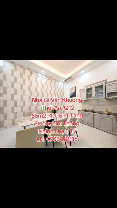 Nhà 4 tầng Lê Văn Khương 55m² giá 5.45 tỷ - Ô tô vào nhà, cho thuê CHDV ổn định!