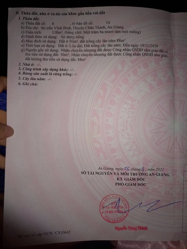 Đất nền Vĩnh An - Châu Thành, 150m² giá 420 triệu - Cơ hội đầu tư tuyệt vời!