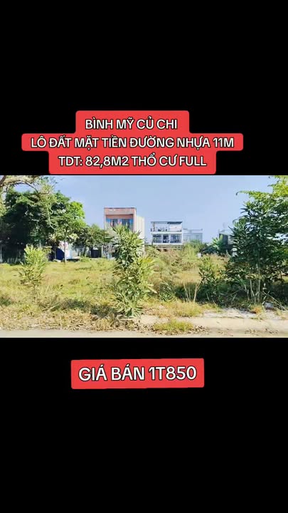 Đất nền Bình Mỹ Riverside - 82.5m² giá 1.85 tỷ - Sổ hồng riêng, bớt lộc cho khách thiện chí!