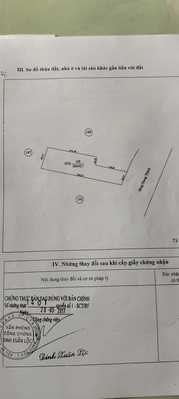 Đất canh tác 29 công mặt tiền sông tại Hà Tiên Kiên Giang - Giá tốt chỉ 2.32 tỷ