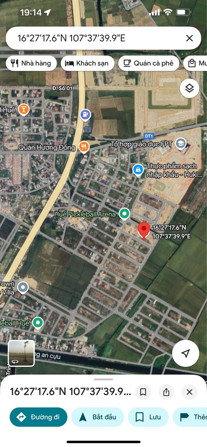 Đất KQH Biệt Thự Thủy Thanh Huế 300m² giá 8.9 tỷ - View công viên tuyệt đẹp!