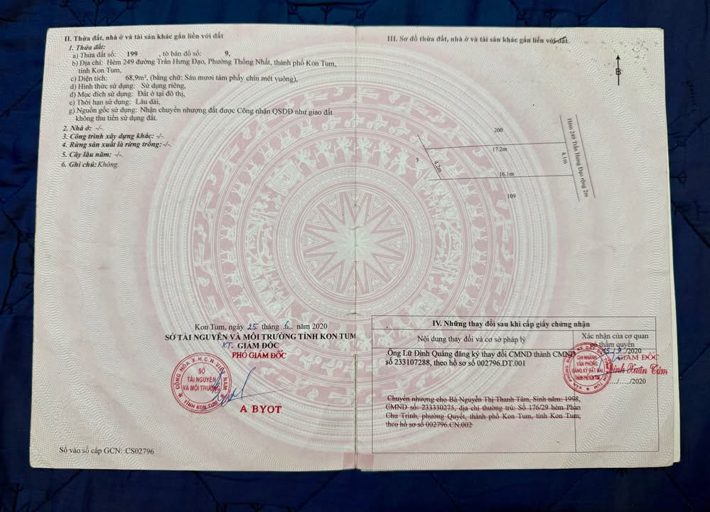 Đất nền Trần Hưng Đạo, Phường Kon Tum 69m² giá 880 triệu - Cơ hội đầu tư tuyệt vời!