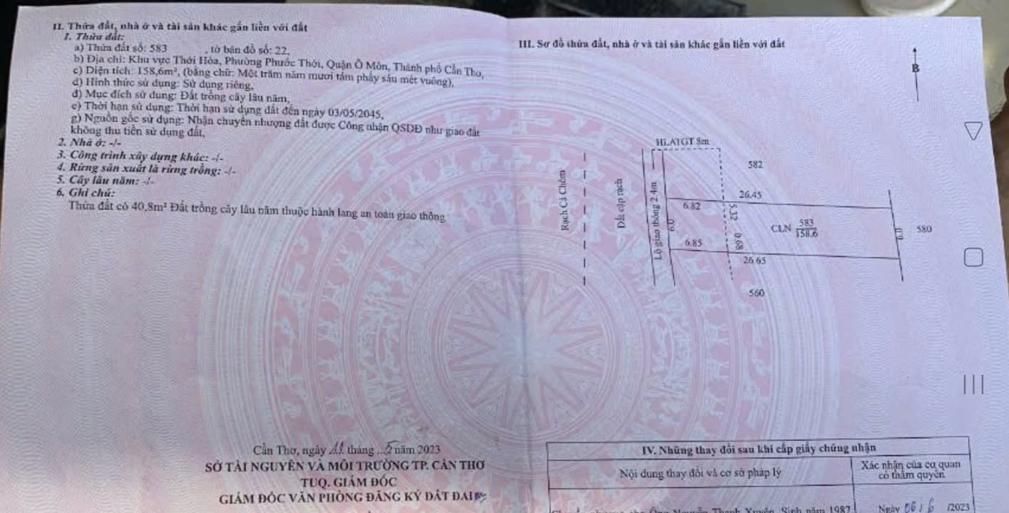 Đất nền Phước Thới 126m² giá 490 triệu - Cơ hội đầu tư tuyệt vời!