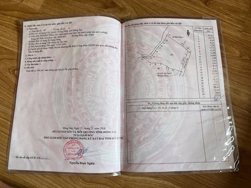 Đất vườn 5621m² xã Dầu Giây - Cơ hội đầu tư sinh lời!