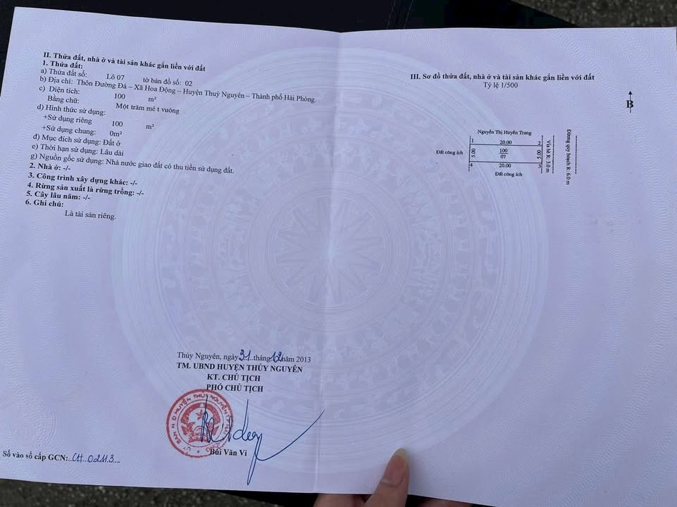 Chung cư Huê Thủy Nguyên 100m² giá 4 tỷ - Lô góc thoáng mát, tiềm năng đầu tư cao!