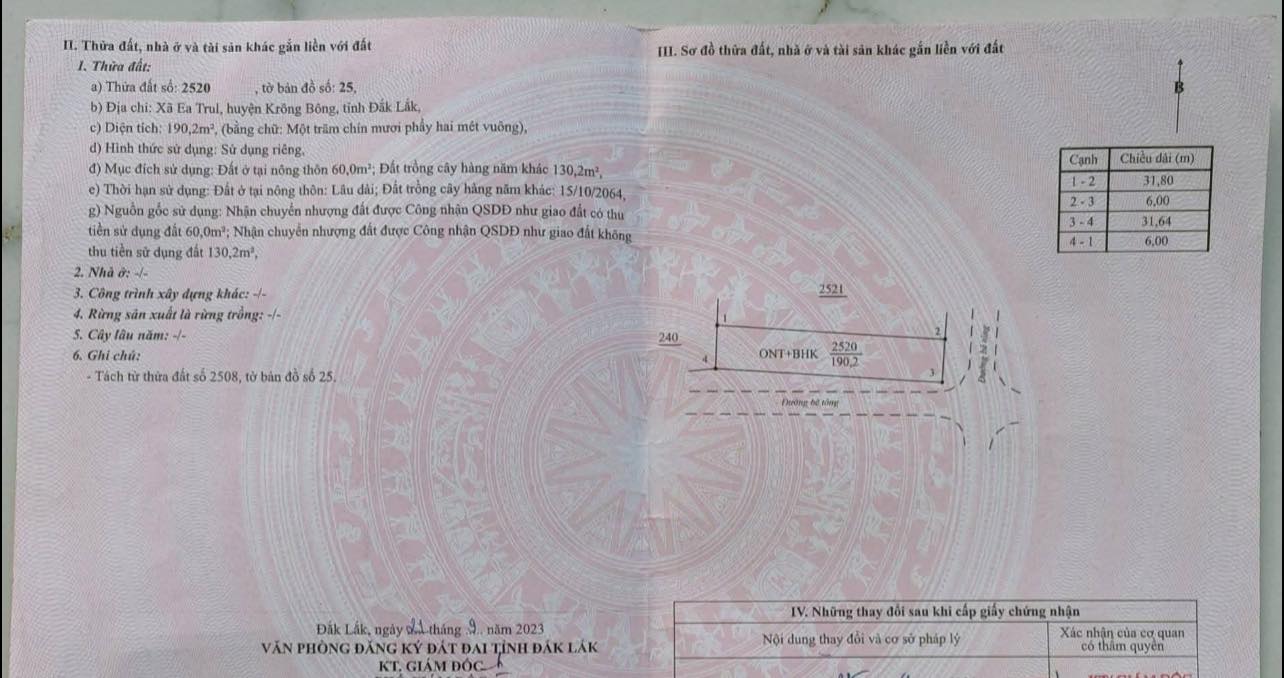 Lô đất thổ cư Ea Trul 60m² giá thỏa thuận - Đẹp, sổ đỏ chính chủ!