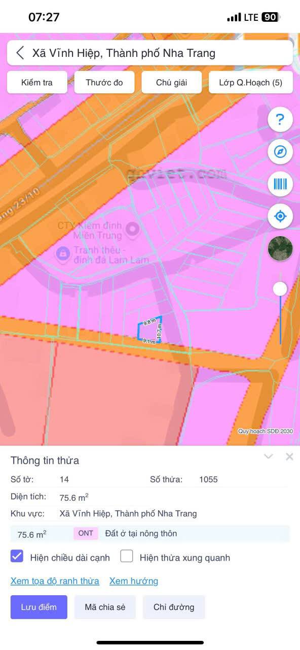 Đất nền Vĩnh Điềm Thượng Nha Trang 76m² giá 1.2 tỷ - Sổ hồng chính chủ, cần bán gấp!