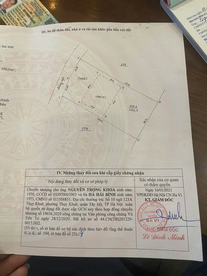 Đất thổ cư Ba Trại, Ba Vì 1263m² giá chỉ 3.79 tỷ - Mặt tiền rộng, view cánh đồng!