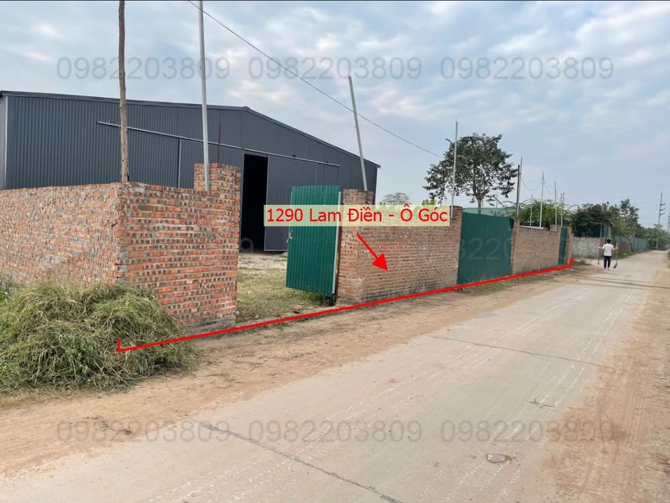 Đất nền xã Lam Điền, Chương Mỹ 1290m² giá 3.87 tỷ - Lô góc 2 mặt tiền, cơ hội đầu tư tuyệt vời!